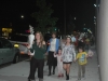 Outside with the Torah Procession