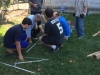 Sukkah building crew